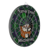 Scottish Clan MacIntyre Tartan Dartboard Dartbord (Voorkant Links)