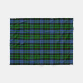 Scottish Clan MacKay Tartan Pset Fleece Deken (Voorkant (Horizontaal))