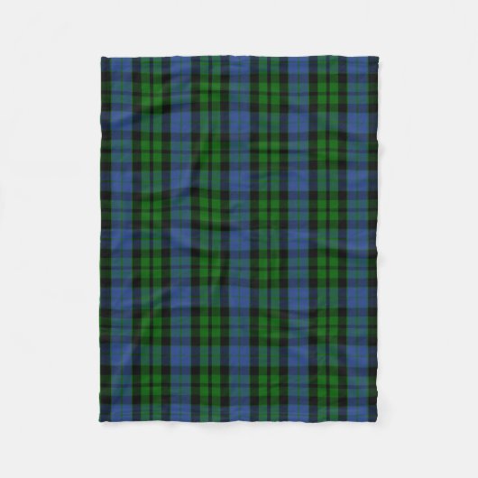 Scottish Clan MacKay Tartan Pset Fleece Deken (Voorkant)