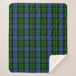 Scottish Clan MacKay Tartan Pset Sherpa Deken