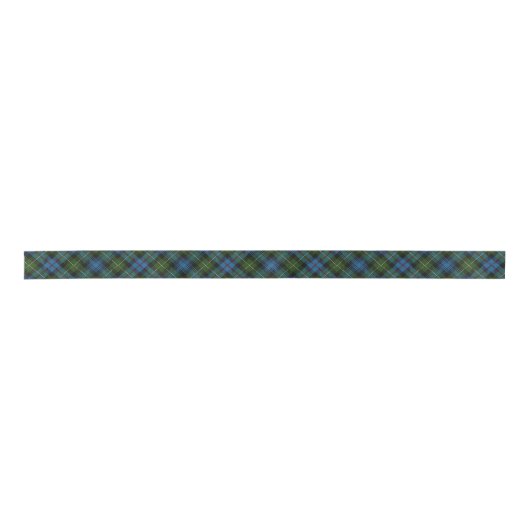 Scottish Clan MacKenzie Classic Blue Tartan Satijnen Lint (Voorkant)