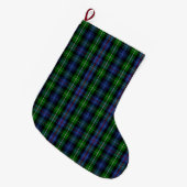 Scottish Clan MacKenzie Tartan Pset Grote Kerstsok (Voorkant (Hangend))