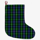 Scottish Clan MacKenzie Tartan Pset Grote Kerstsok (Voorkant)