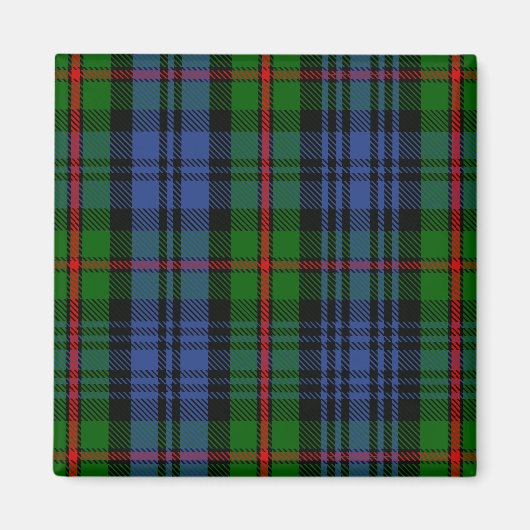 Scottish Clan MacKinlay Tartan Pset Magneet (Voorkant)
