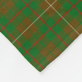 Scottish Clan MacKinnon Hunting Tartan Pset Fleece Deken (Hoek)