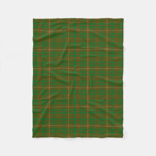 Scottish Clan MacKinnon Hunting Tartan Pset Fleece Deken (Voorkant)