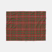 Scottish Clan MacKinnon Tartan Pset Fleece Deken (Voorkant (Horizontaal))