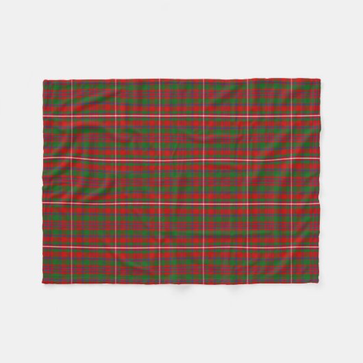 Scottish Clan MacKinnon Tartan Pset Fleece Deken (Voorkant (Horizontaal))