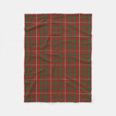 Scottish Clan MacKinnon Tartan Pset Fleece Deken (Voorkant)