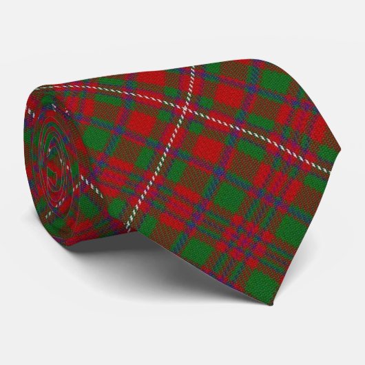 Scottish Clan MacKinnon Tartan Stropdas (Opgerold)