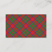 Scottish Clan MacKintosh Tartan Pset Visitekaartje (Achterkant)
