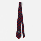 Scottish Clan MacLachlan M Monogram Tartan Stropdas (Voorkant)