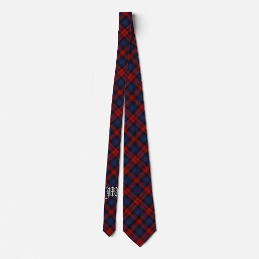 Scottish Clan MacLachlan M Monogram Tartan Stropdas (Achterkant)