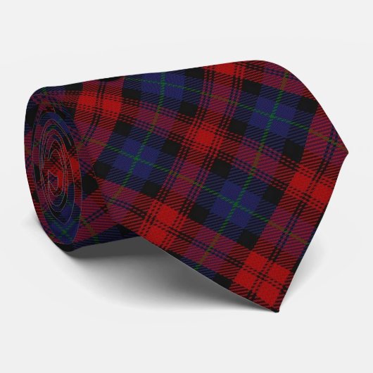 Scottish Clan MacLachlan M Monogram Tartan Stropdas (Opgerold)