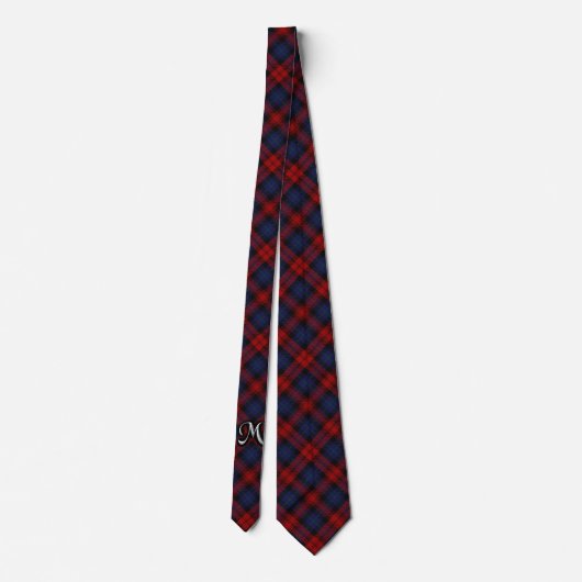 Scottish Clan MacLachlan M Monogram Tartan Stropdas (Achterkant)