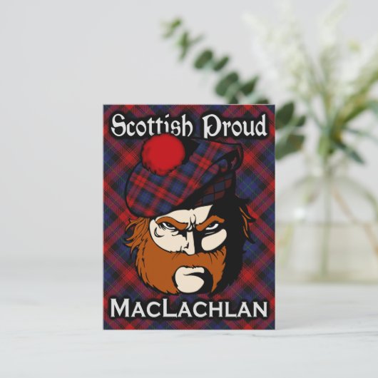 Scottish Clan MacLachlan Tartan Briefkaart (Staand voorkant)
