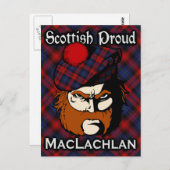 Scottish Clan MacLachlan Tartan Briefkaart (Voorkant / Achterkant)