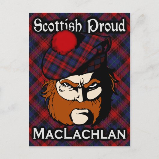 Scottish Clan MacLachlan Tartan Briefkaart (Voorkant)