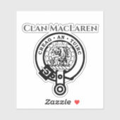 Scottish Clan MacLaren Crest Badge Sticker (Vel)