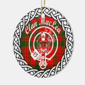 Scottish Clan Maclea Tartan en Crest Keramisch Ornament (Links)