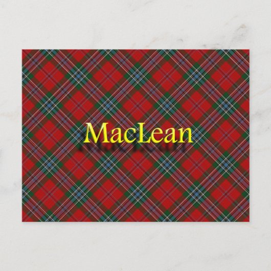 Scottish Clan MacLean Briefkaart (Voorkant)