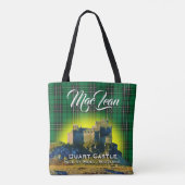 Scottish Clan MacLean Duart Castle Tartan Pset Tote Bag (Achterkant)