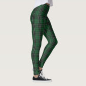 Scottish Clan MacLean Green Black Hunting Tartan Leggings (Rechts)
