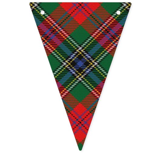 Scottish Clan MacLean Red Tartan Vlaggetjes (Derde vlag)