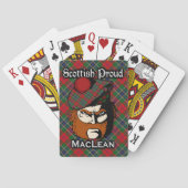 Scottish Clan MacLean Tartan Deck Pokerkaarten (Achterkant)