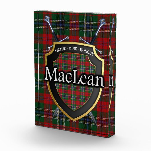 Scottish Clan MacLean Tartan Fotoblokken (Rechts)