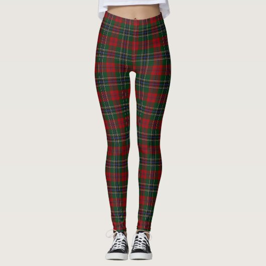 Scottish Clan MacLean Tartan Leggings (Voorkant)