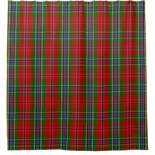 Scottish Clan MacLean van Duart Tartan Pset Douchegordijn (Voorkant)