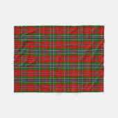Scottish Clan MacLean van Duart Tartan Pset Fleece Deken (Voorkant (Horizontaal))