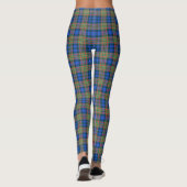 Scottish Clan MacLellan Blue en Green Tartan Leggings (Achterkant)