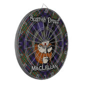 Scottish Clan MacLellan Tartan Dartboard Dartbord (Voorkant Links)
