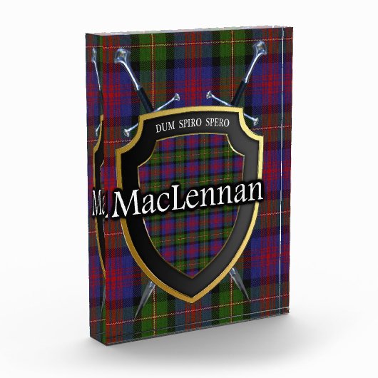 Scottish Clan MacLennan Tartan Fotoblokken (Links)