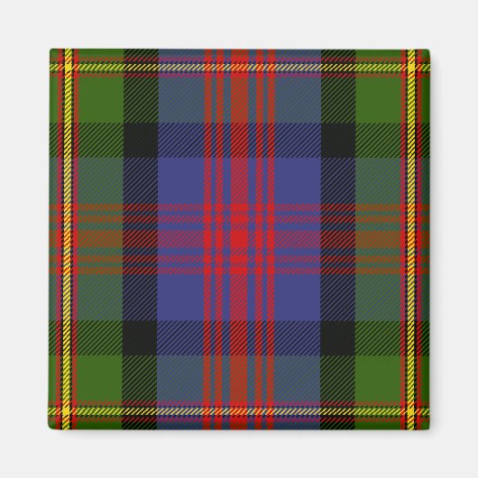 Scottish Clan MacLennan Tartan Pset Magneet (Voorkant)