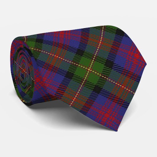 Scottish Clan MacLennan Tartan Stropdas (Opgerold)