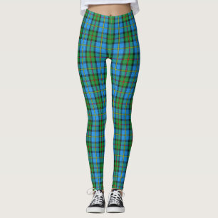 Scottish Clan MacLeod Blue en Green Tartan Leggings