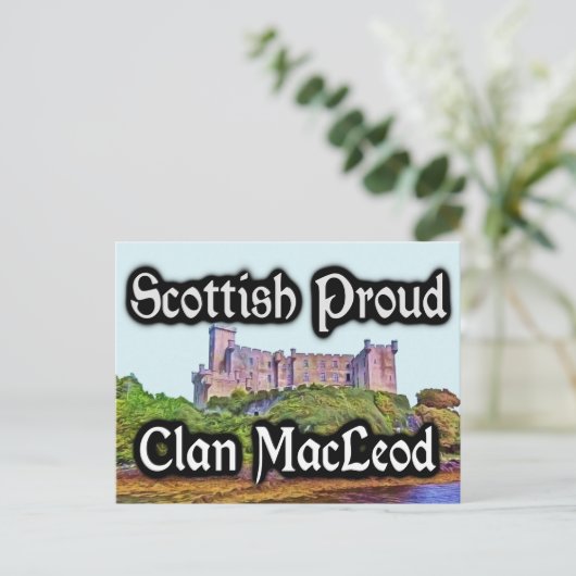 Scottish Clan MacLeod Dunvegan Castle Briefkaart (Staand voorkant)