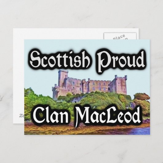 Scottish Clan MacLeod Dunvegan Castle Briefkaart (Voorkant / Achterkant)