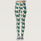 Scottish Clan MacLeod Harris Tartan Scottie Dogs Leggings (Voorkant)