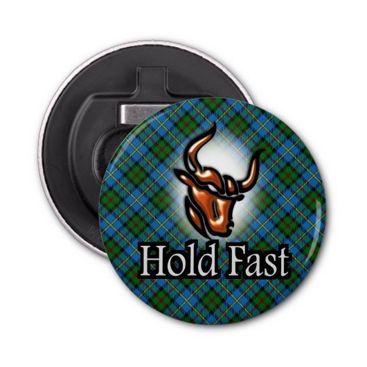Scottish Clan MacLeod Hold Fast Bottle Opener (Voorkant)