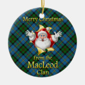 Scottish Clan MacLeod kerstversiering Keramisch Ornament (Voorkant)