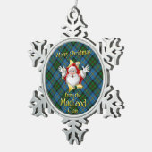 Scottish Clan MacLeod kerstversiering Tin Sneeuwvlok Ornament (Rechts)