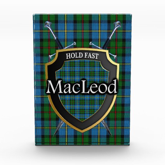 Scottish Clan MacLeod of Harris Tartan Fotoblokken (Voorkant)