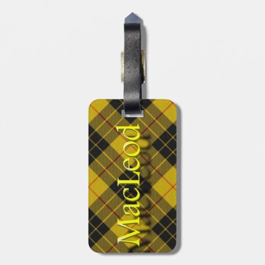 Scottish Clan MacLeod of Lewis Bagagelabel (Achterkant verticaal)