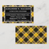 Scottish Clan MacLeod of Lewis Tartan Pset Visitekaartje (Voorkant / Achterkant)