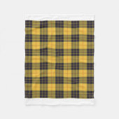 Scottish Clan MacLeod of Lewis Yellow Black Tartan Fleece Deken (Voorkant)