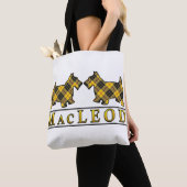 Scottish Clan MacLeod Scottie Dogs Tartan Pset Tote Bag (Dichtbij)